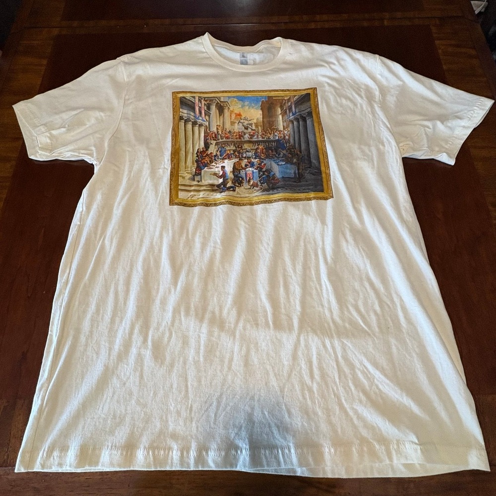Logic Last‎ Supper Parody Graphic T-Shirt XXL Hip Hop Rap Tee